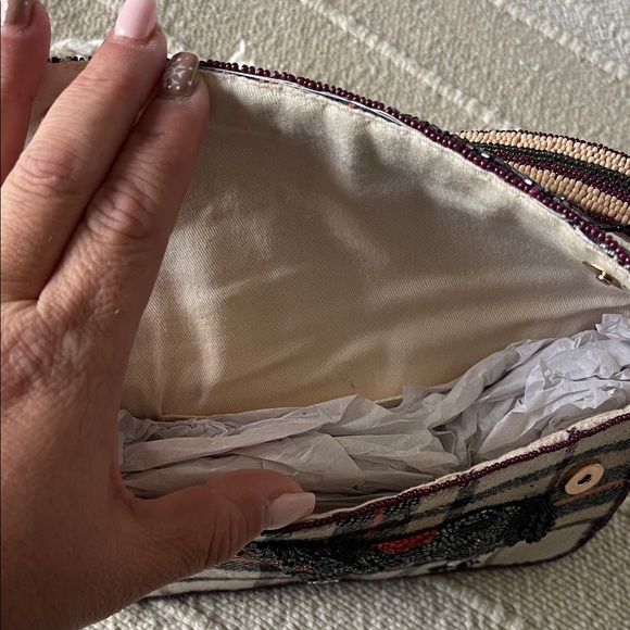 Anthropologie Fiona Beqded Horse Bag. NWT - Picture 5 of 8